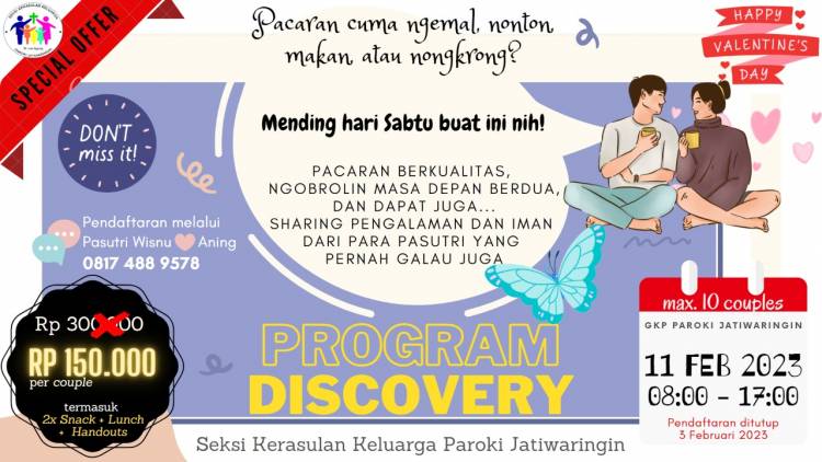 "Program Discovery Seksi Kerasulan Keluarga (SKK) Paroki Jatiwaringin"